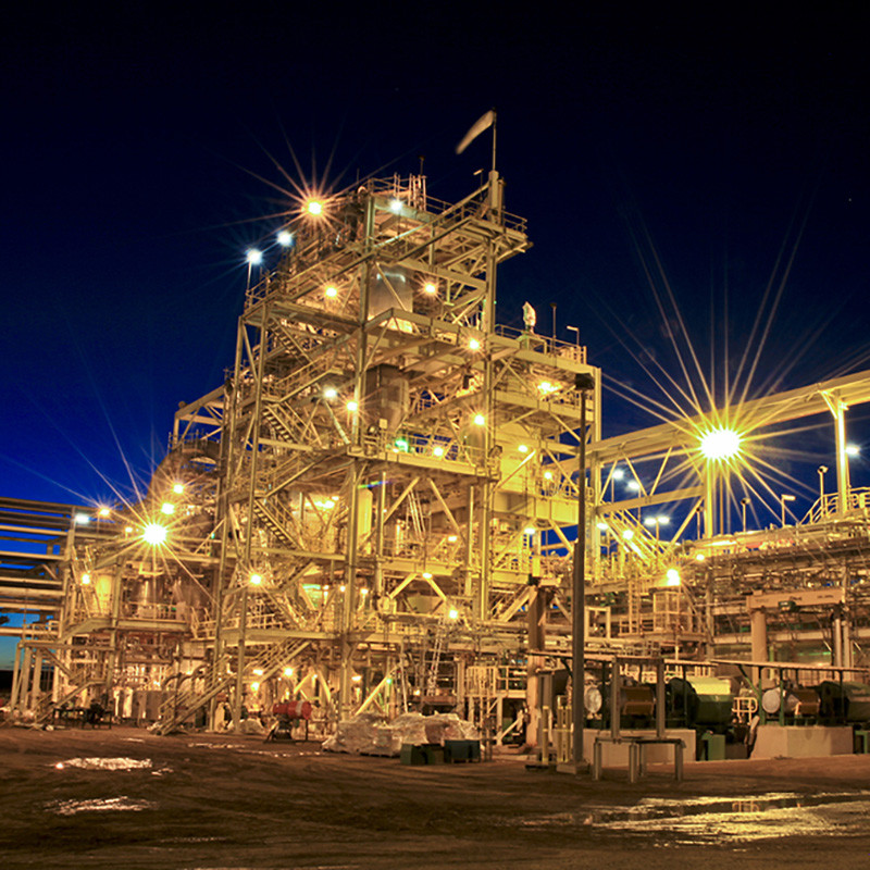 FQM_PlantNight 800x800 COMPUTER MODELLING AND POWER SYSTEM STUDIES FOR FQM NICKEL MINE